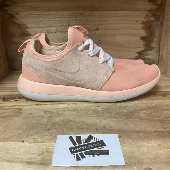 Nike | Shoes | Nike Roshe One Pink Cream Running Sneakers  display picture 3